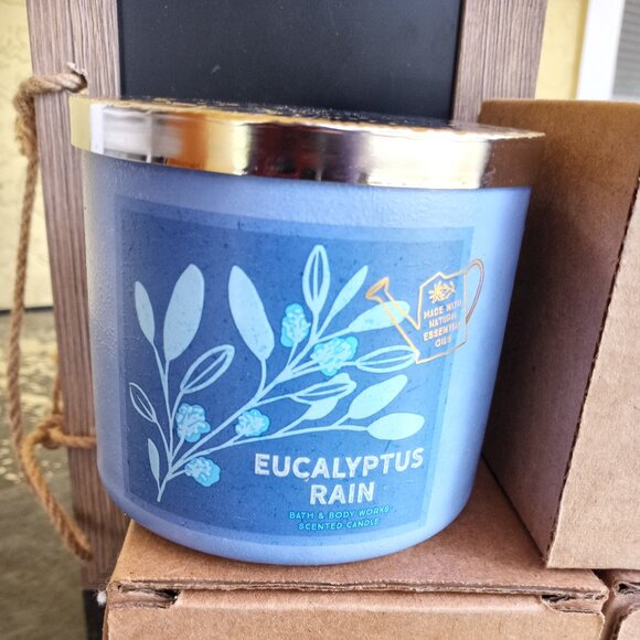 Bath & Body Works Other - Eucalyptus Rain jar candle with essential oils